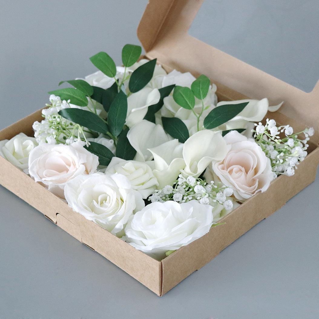 Simulation Boxed Flowers PU Calla Lily Gift Flower Box Diy Wedding Bridal Hand Flower